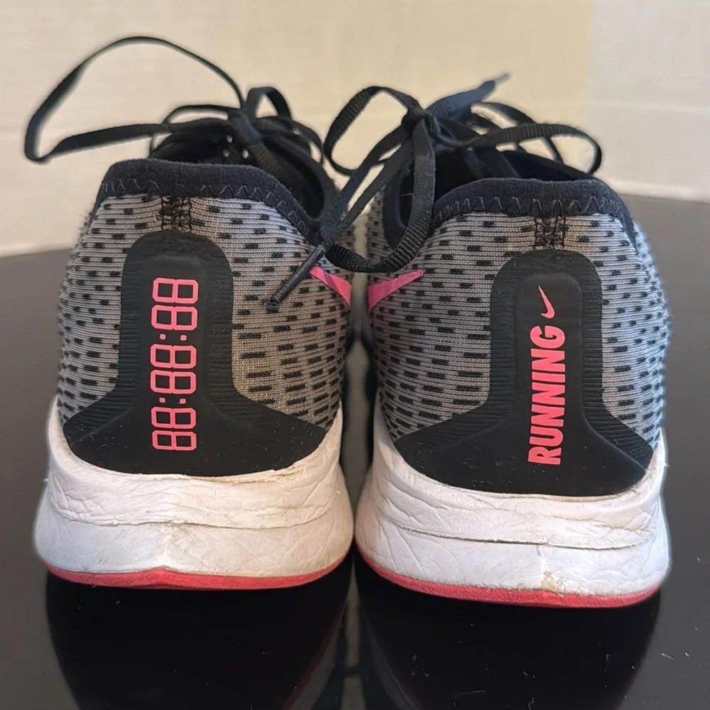 Nike Zoom Pegasus Turbo 2 Black/Pink&Grey AT2863-007 Mens Size 12 Running Shoe